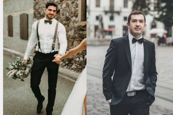 belts or suspenders for wedding